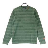 DESCENTE GOLF �f�T���g�S���t  �N���[�l�b�N�����j�b�g�Z�[�^�[ �w�����{�[���� �O���[���n �T�C�Y�FO �����N�FB �y���Áz�S���t�E�F�A
