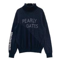 PEARLY GATES �p�[���[�Q�C�c 2024�N���f�� �^�[�g���l�b�N�����j�b�g�Z�[�^�[ �h�b�g�� �l�C�r�[�n �T�C�Y�F2 �����N�FB �y���Áz�S���t�E�F�A