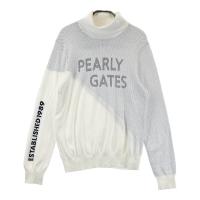 PEARLY GATES �p�[���[�Q�C�c 2024�N���f�� �^�[�g���l�b�N�����j�b�g�Z�[�^�[ �h�b�g�� �z���C�g�n �T�C�Y�F2 �����N�FB �y���Áz�S���t�E�F�A