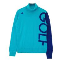 DESCENTE GOLF �f�T���g�S���t  �^�[�g���l�b�N �j�b�g�Z�[�^�[ �E�[����  �u���[�n �T�C�Y�FM �����N�FB �y���Áz�S���t�E�F�A