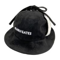 PEARLY GATES �p�[���[�Q�C�c  �t�@�[�����ĕt �n�b�g  �u���b�N�n �����N�FA- �y���Áz�S���t�E�F�A