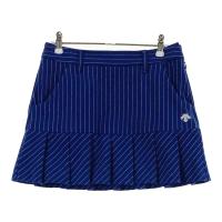DESCENTE GOLF �f�T���g�S���t  �X�g���b�` �v���[�c�X�J�[�g �X�g���C�v�� �l�C�r�[�n �T�C�Y�FS �����N�FA- �y���Áz�S���t�E�F�A
