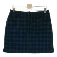 MUNSING WEAR �}���V���O�E�F�A JMLK706 �E�[���� �X�g���b�`�X�J�[�g �`�F�b�N�� �O���[���n �T�C�Y�F15 �����N�FA- �y���Áz�S���t�E�F�A