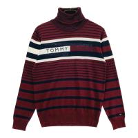 TOMMY HILFIGER GOLF �g�~�[�q���t�B�K�[�S���t  �^�[�g���l�b�N �j�b�g�Z�[�^�[ �{�[�_�[�� ���b�h�n �T�C�Y�FM �����N�FB �y���Áz�S���t�E�F�A