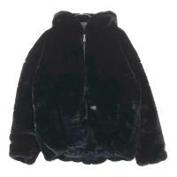 MUTA MARINE ���[�^�}���� �~ACANTHUS Faux Fur Hooded Jacket �t�@�[ �t�[�h�t�W�b�v�W���P�b�g �{�A  �u���b�N�n �T�C�Y�F7 �����N�FA- �y���Áz�S���t�E�F�A