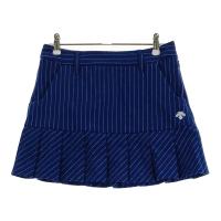 DESCENTE GOLF �f�T���g�S���t  �v���[�c�X�J�[�g �X�g���C�v�� �l�C�r�[�n �T�C�Y�FS �����N�FA- �y���Áz�S���t�E�F�A