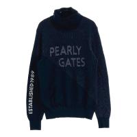 PEARLY GATES �p�[���[�Q�C�c 2024�N���f�� �^�[�g���l�b�N �j�b�g�Z�[�^�[ ���� �l�C�r�[�n �T�C�Y�F0 �����N�FB �y���Áz�S���t�E�F�A