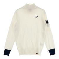NEW BALANCE GOLF �j���[�o�����X  �^�[�g���l�b�N �j�b�g�Z�[�^�[  �z���C�g�n �T�C�Y�F1 �����N�FB �y���Áz�S���t�E�F�A