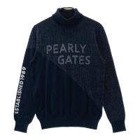 PEARLY GATES �p�[���[�Q�C�c 2024�N���f�� �^�[�g���l�b�N �����j�b�g �Z�[�^�[ ���� �l�C�r�[�n �T�C�Y�F4 �����N�FN �y�V�i�z�S���t�E�F�A