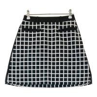 LANVIN SPORT �����o���X�|�[��  �X�g���b�`�X�J�[�g �i�q�`�F�b�N�� �u���b�N�n �T�C�Y�F38 �����N�FA- �y���Áz�S���t�E�F�A