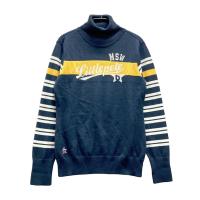 MUNSING WEAR �}���V���O�E�F�A R.line �^�[�g���l�b�N �j�b�g�Z�[�^�[  �l�C�r�[�n �T�C�Y�FL �����N�FB �y���Áz�S���t�E�F�A