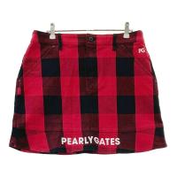 PEARLY GATES �p�[���[�Q�C�c  �X�g���b�`�X�J�[�g �`�F�b�N�� ���b�h�n �T�C�Y�F2 �����N�FA- �y���Áz�S���t�E�F�A