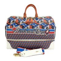 MARK&LONA �}�[�N�A���h���i 2026�N���f�� �{�X�g���o�b�O Prisme Duffel Boston Bag �W�I���g���b�N3D�L���[�u�p�^�[�� �u���[�n �����N�FN �y�V�i�z�S���t�E�F�A
