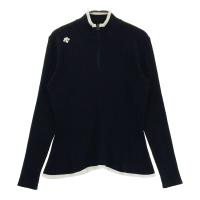 DESCENTE GOLF �f�T���g�S���t  �n�[�t�W�b�v �j�b�g�Z�[�^�[ �J�b�g�\�[  �u���b�N�n �T�C�Y�FL �����N�FB �y���Áz�S���t�E�F�A